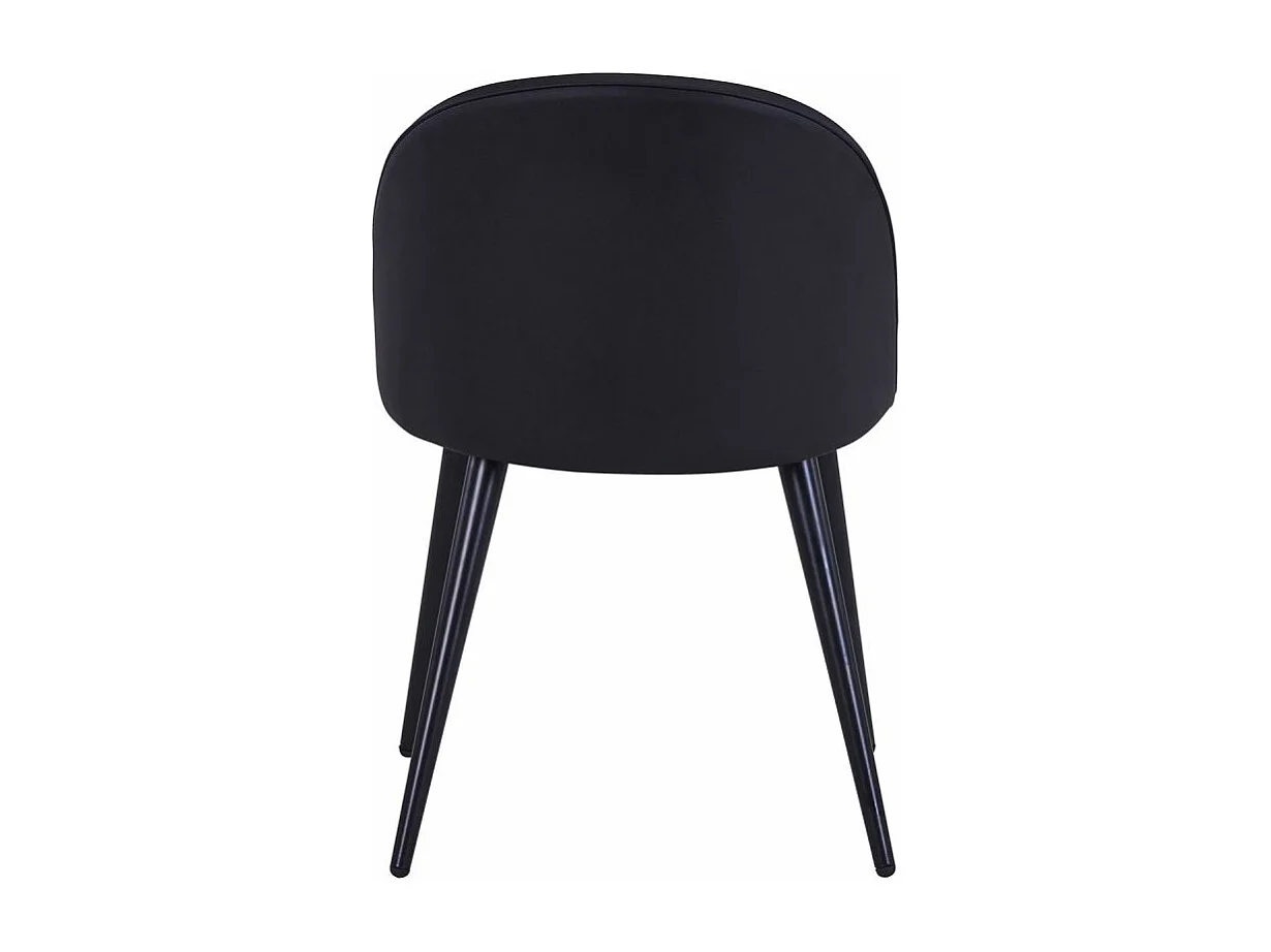 Lot de 4 Chaises Design Simili "Morro" 75cm Noir
