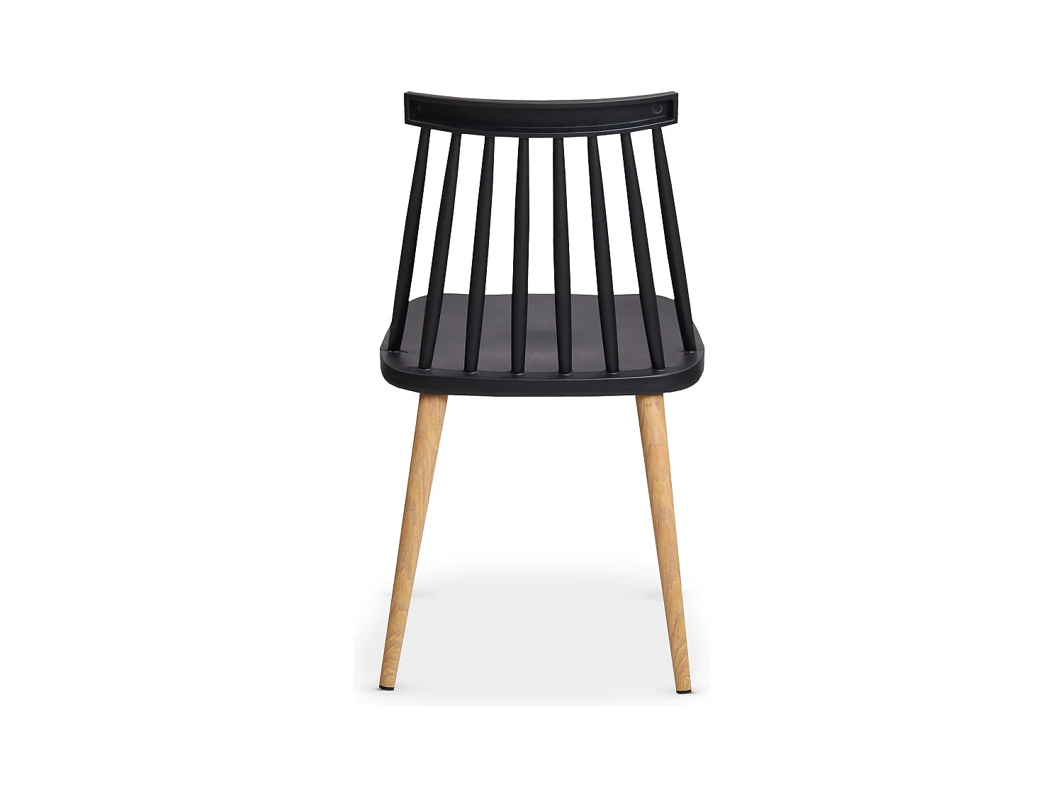 Set mit 2 skandinavischen Designstühlen Schwarz 77cm - Vielseitig & Elegant