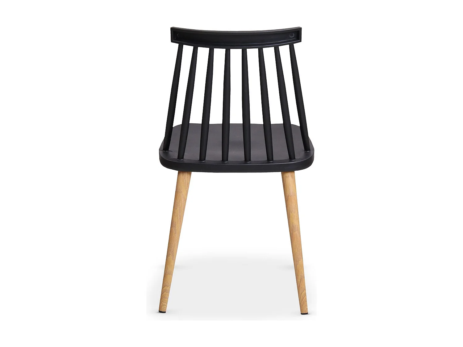Lot de 2 Chaises Scandinave "Beaune" 77cm Noir