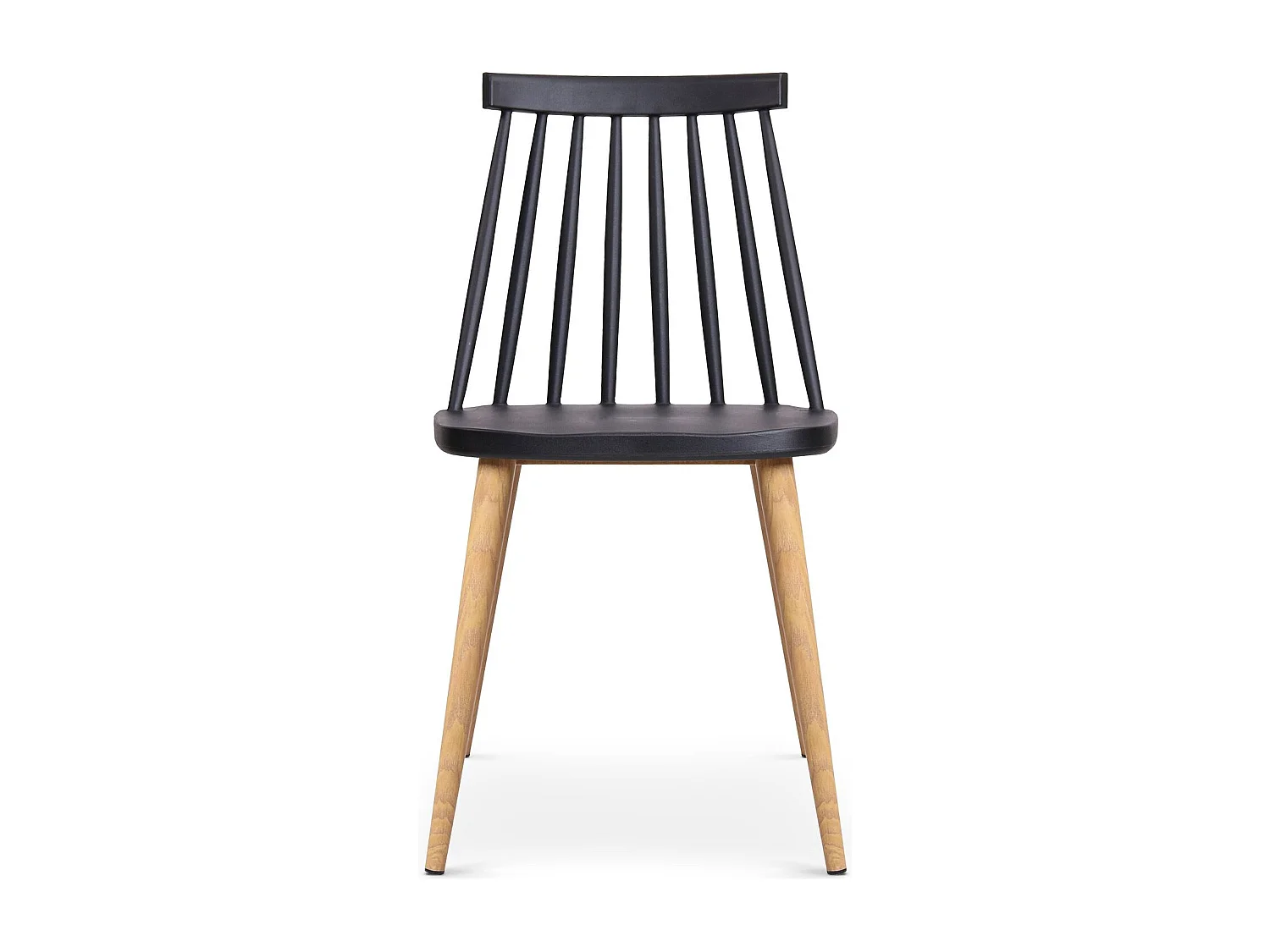 Lot de 2 Chaises Scandinave "Beaune" 77cm Noir