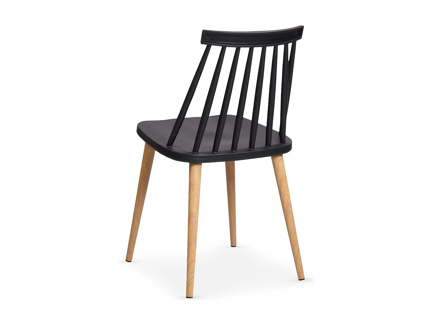Lot de 2 Chaises Scandinave "Beaune" 77cm Noir