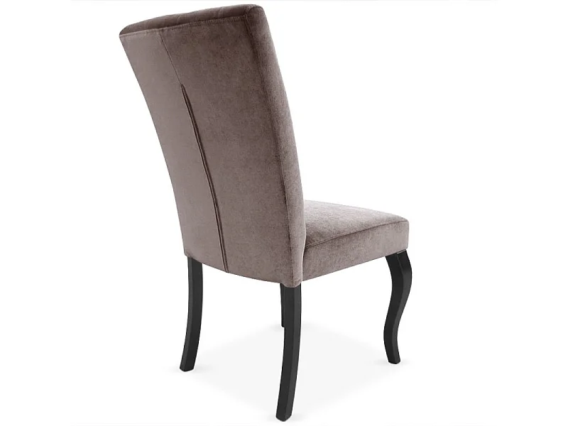 Lot de 2 Chaises Design Velours "Lucky" 106cm Taupe