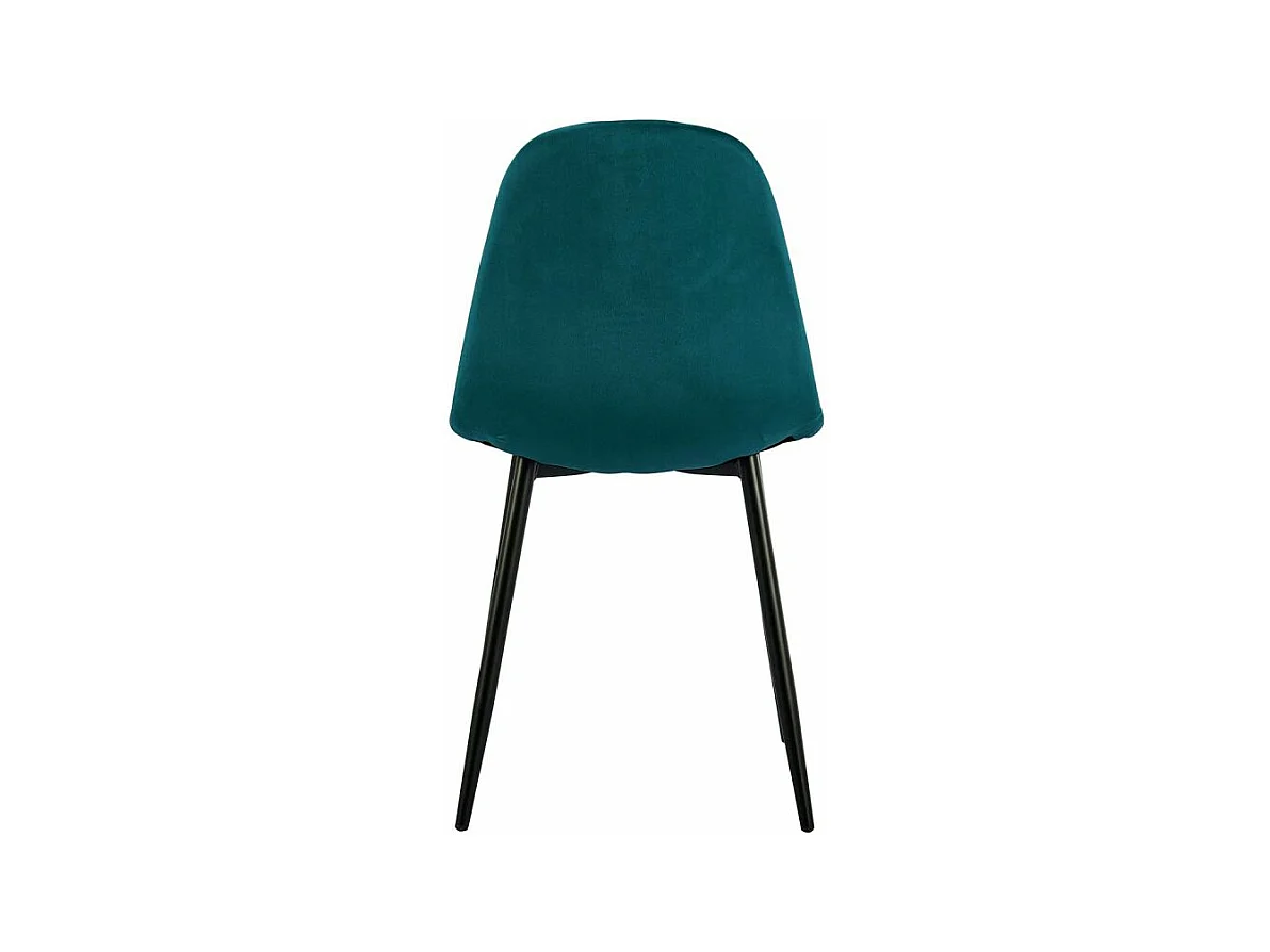 Lot de 4 Chaises Design Velours "Giny" 87cm Vert