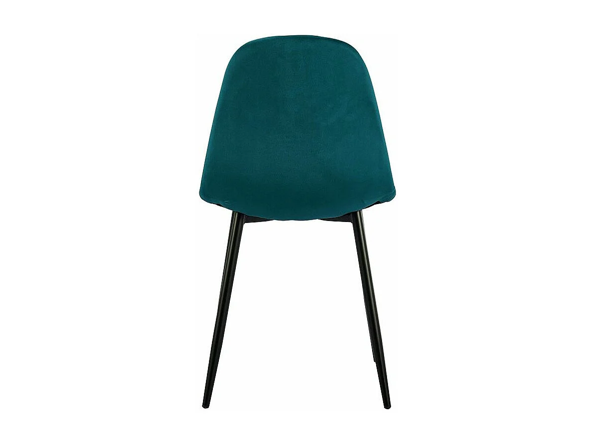 Lot de 4 Chaises Design Velours "Giny" 87cm Vert