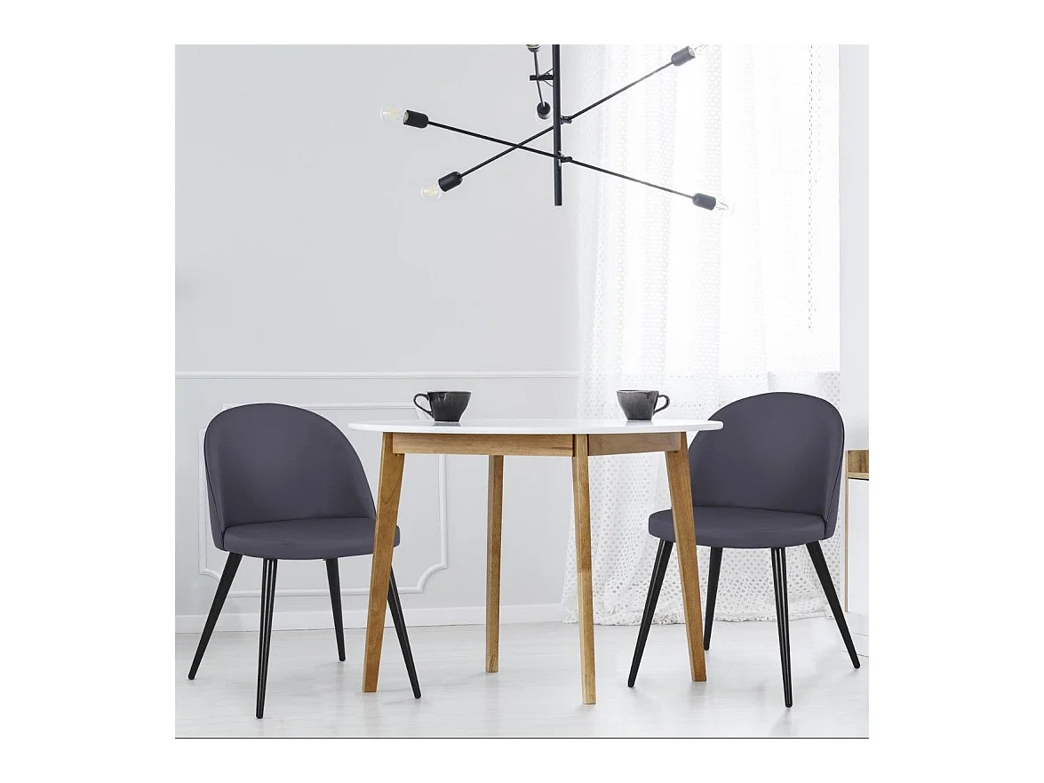 Lot de 2 chaises Maury Simili P.U. Gris