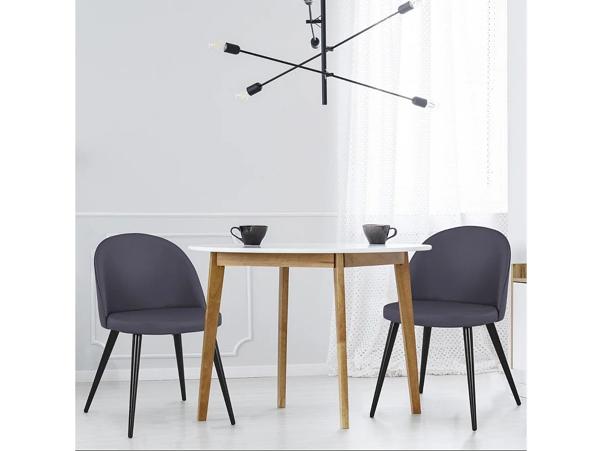 Lot de 2 Chaises Scandinaves "Morro" 78cm Gris