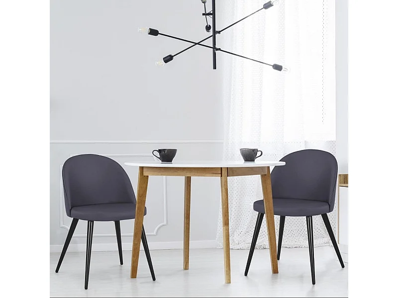 Lot de 2 chaises Maury Simili P.U. Gris