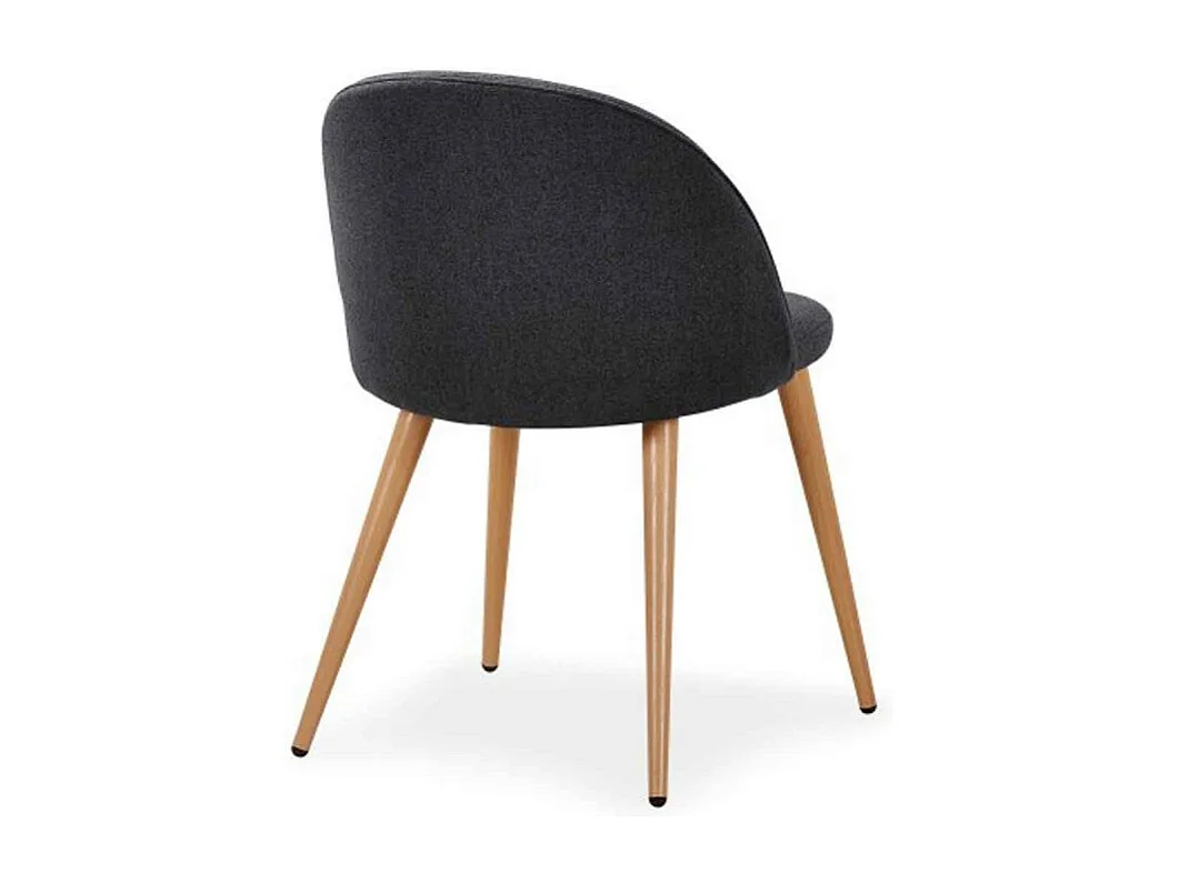Lot de 4 Chaises Design "Morro" 75cm Gris Foncé