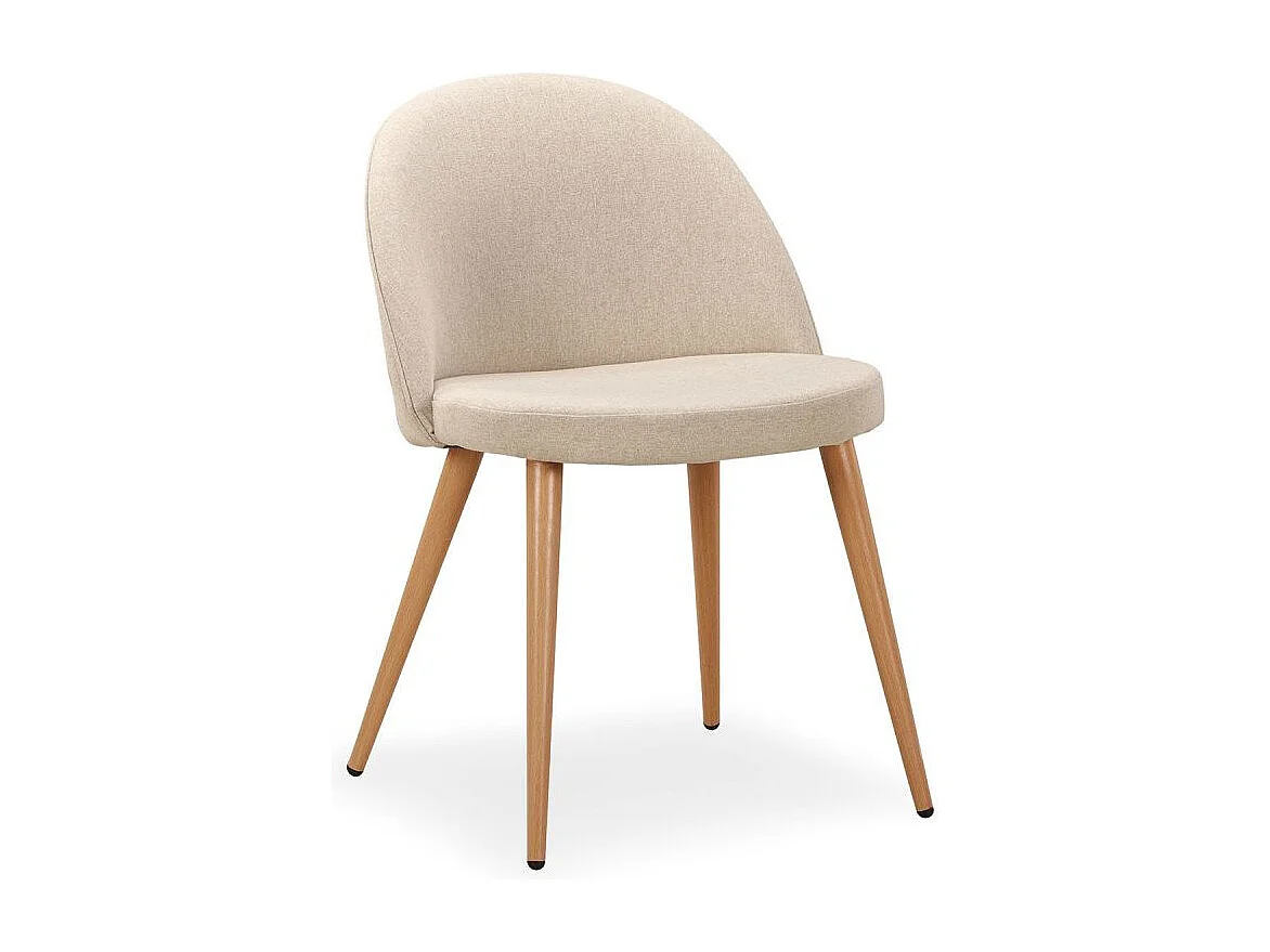 Lot de 2 Chaises Scandinaves "Morro" 78cm Beige