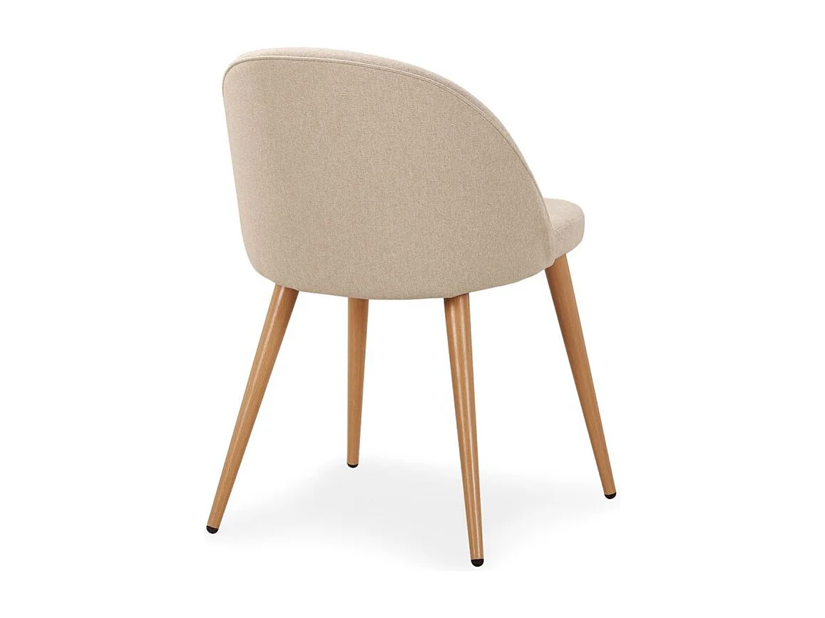 Lot de 2 Chaises Scandinaves "Morro" 78cm Beige