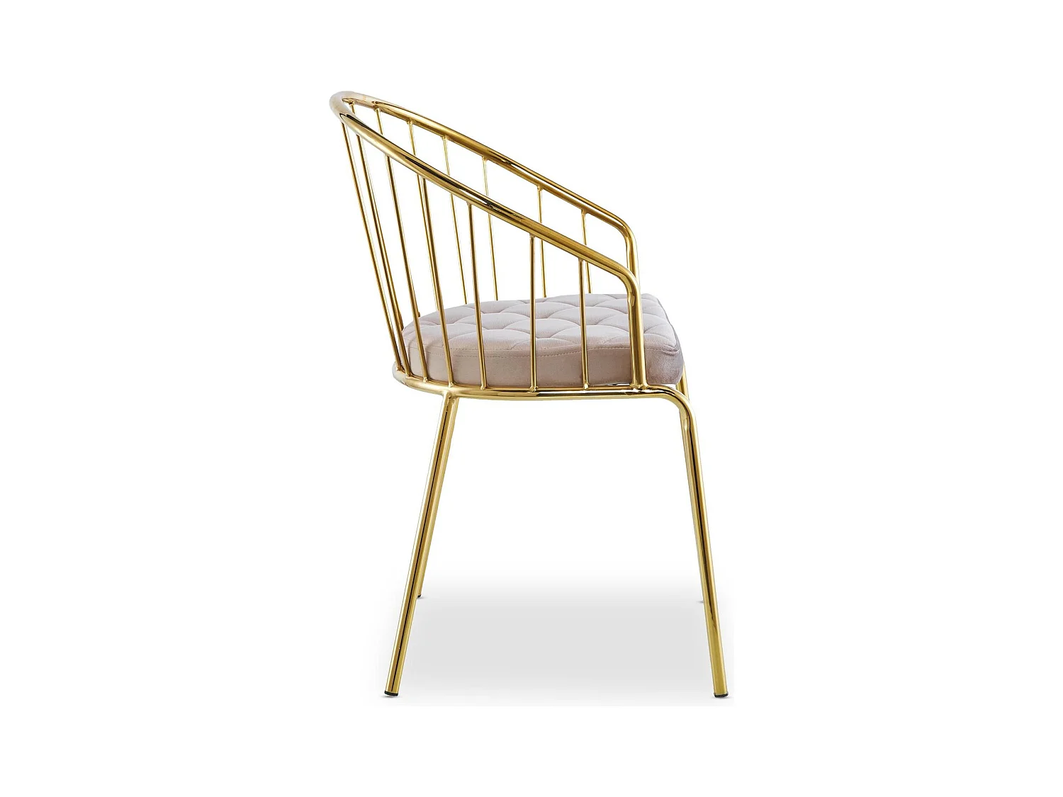 Lot de 2 chaises/fauteuils Eventille Velours Taupe