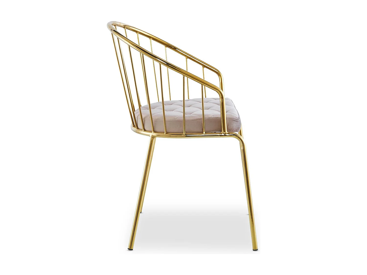 Lot de 2 chaises/fauteuils Eventille Velours Taupe