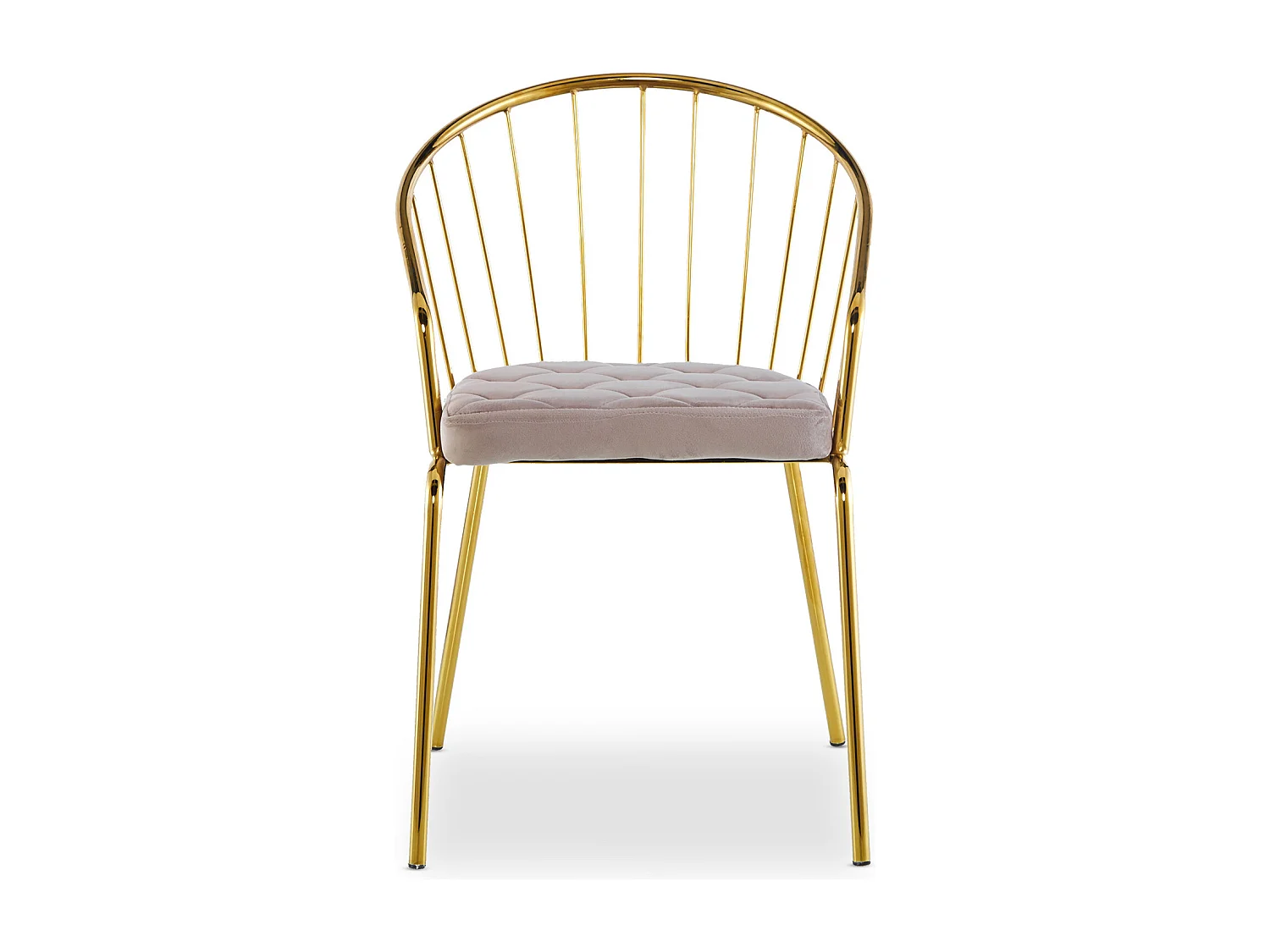 Lot de 2 chaises/fauteuils Eventille Velours Taupe