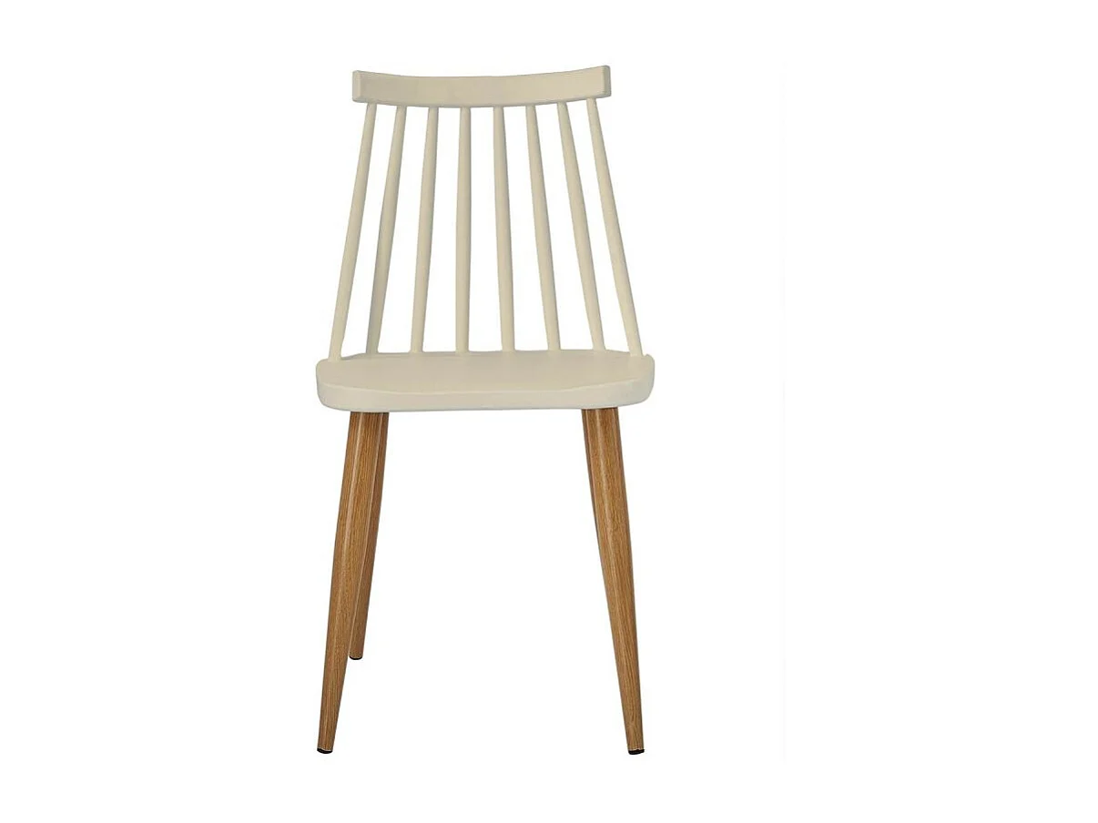 Lot de 2 Chaises Scandinaves "Estelle" 77cm Beige