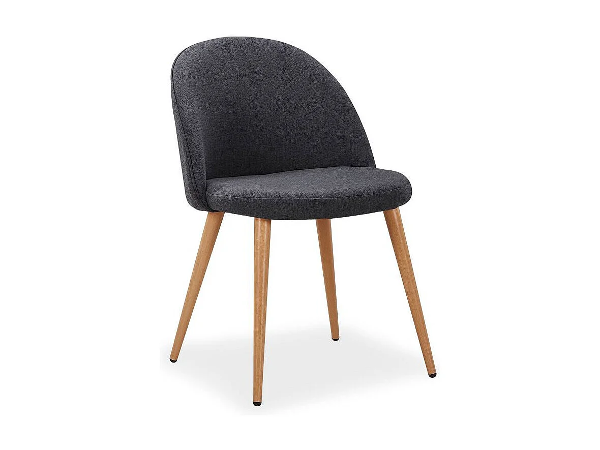 Lot de 2 Chaises Scandinaves "Morro" 78cm Gris Foncé