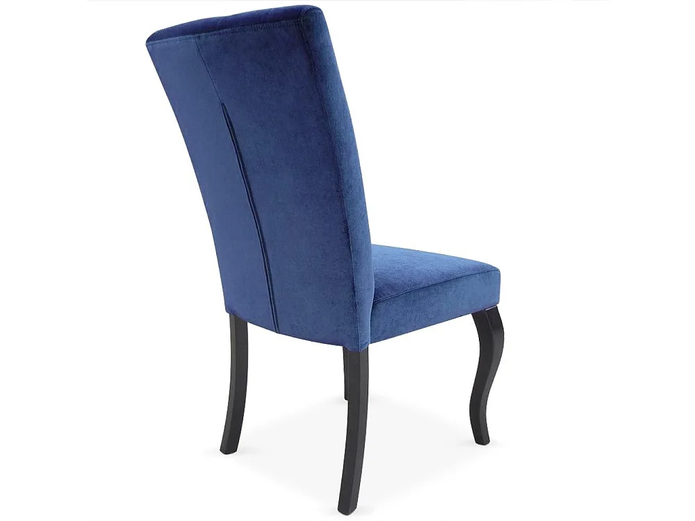 Lot de 2 Chaises Design Velours "Lucky" 106cm Bleu