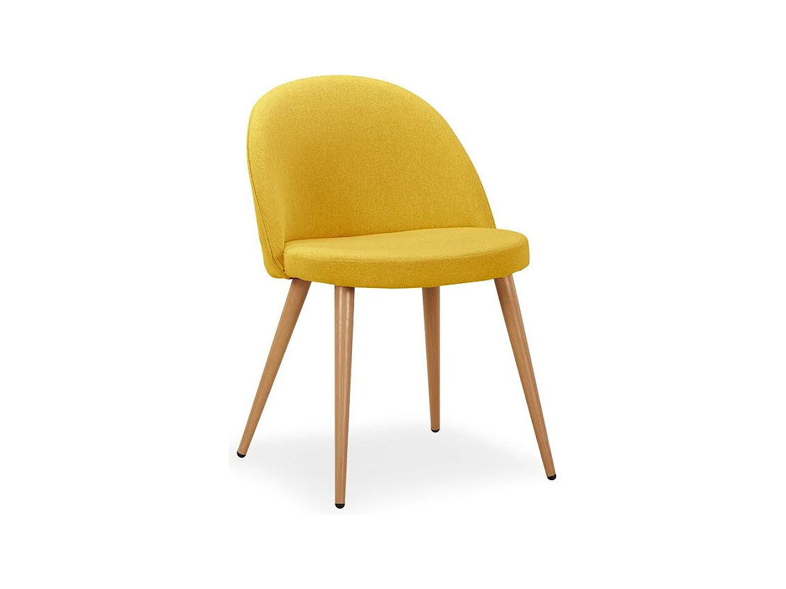 Lot de 4 Chaises Design "Morro" 75cm Jaune