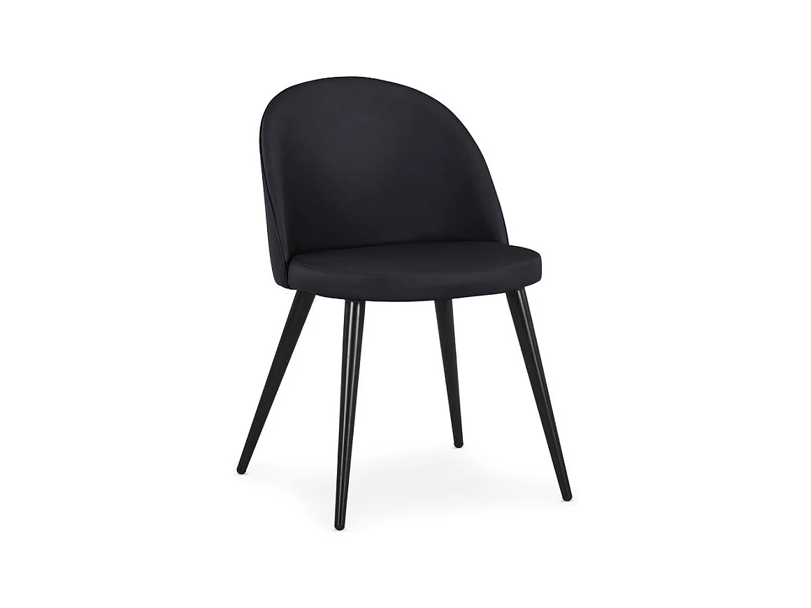 Lot de 2 Chaises Scandinaves "Morro" 78cm Noir