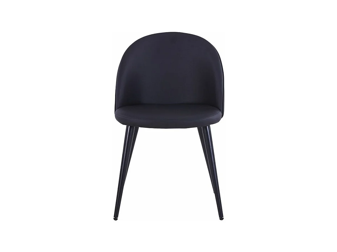 Lot de 2 Chaises Scandinaves "Morro" 78cm Noir