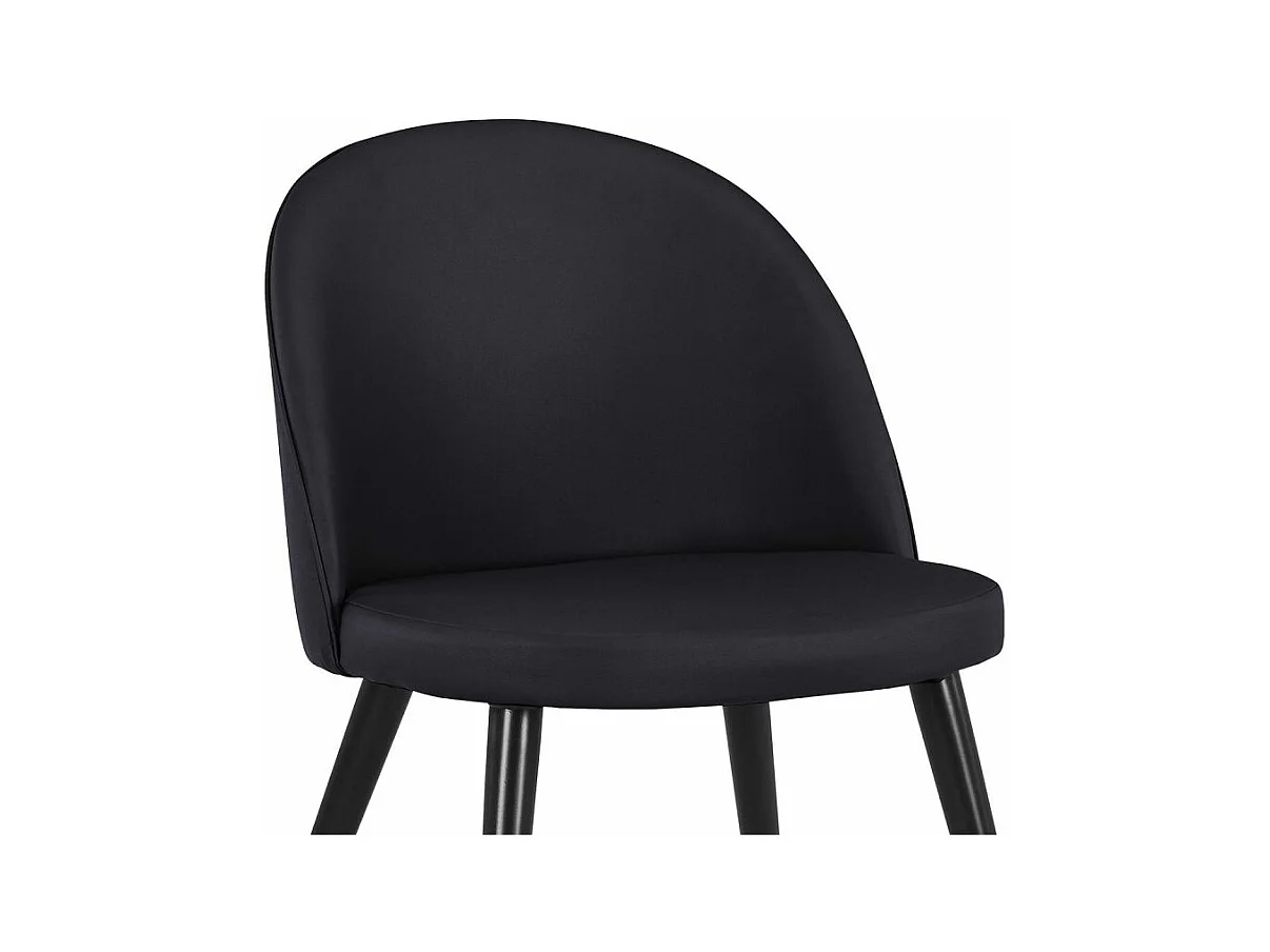 Lot de 2 Chaises Scandinaves "Morro" 78cm Noir