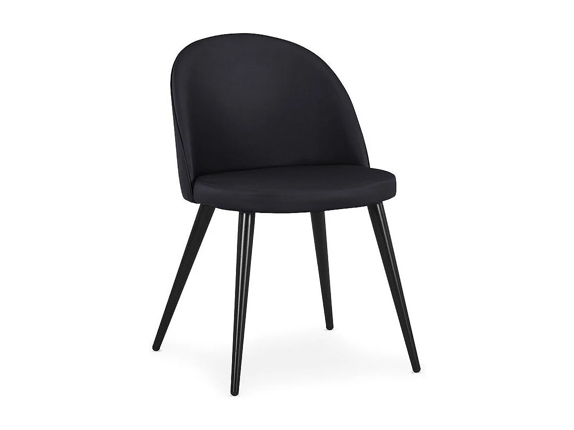 Lot de 2 Chaises Scandinaves "Morro" 78cm Noir