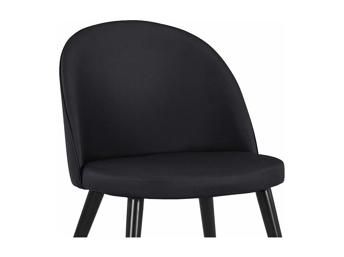 Lot de 2 Chaises Scandinaves "Morro" 78cm Noir