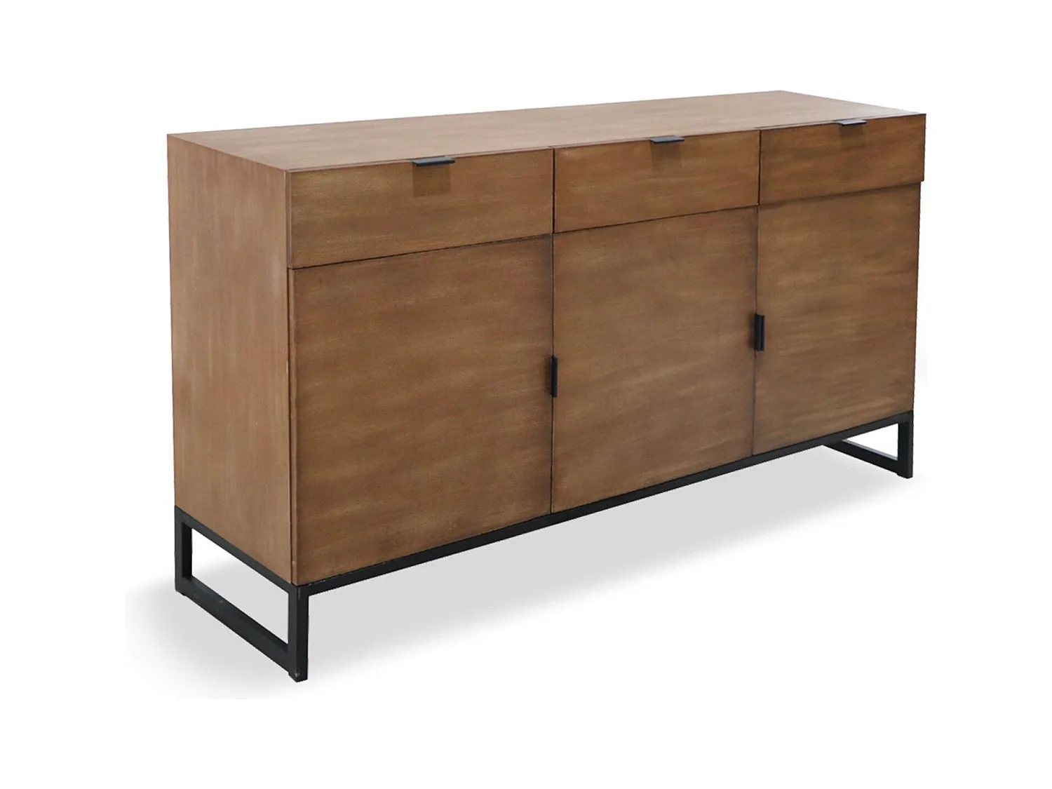 Buffet 3 Portes & 3 Tiroirs "Bolta" 150cm Naturel