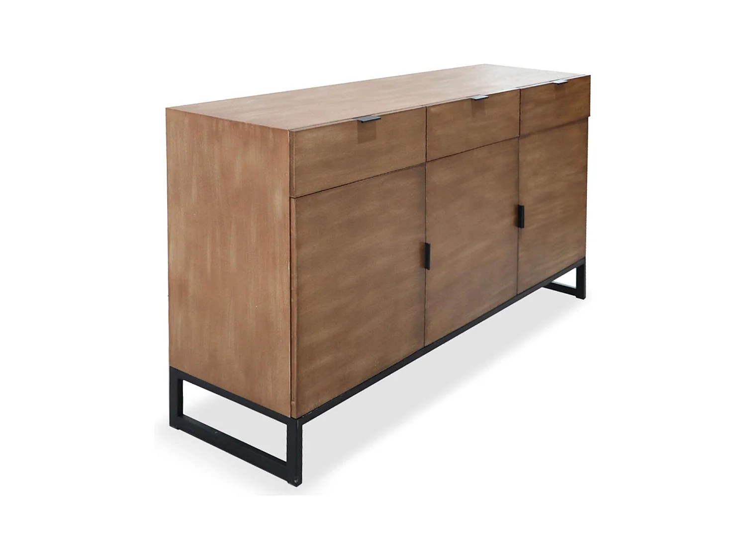 Buffet 3 Portes & 3 Tiroirs "Bolta" 150cm Naturel