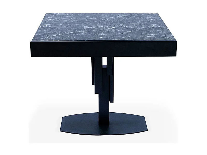 Table à Manger Extensible "Régina" 90-180cm Noir