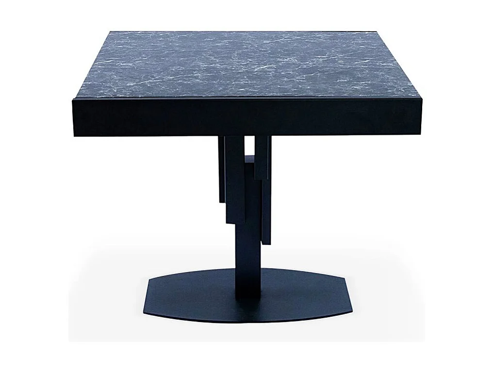 Table à Manger Extensible "Régina" 90-180cm Noir