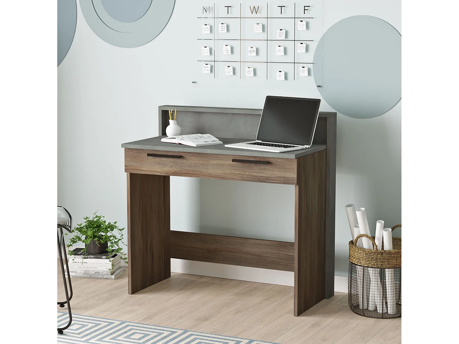 Table à Manger Extensible "Régina" 90-180cm Noir