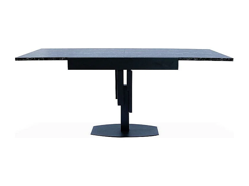 Table à Manger Extensible "Régina" 90-180cm Noir
