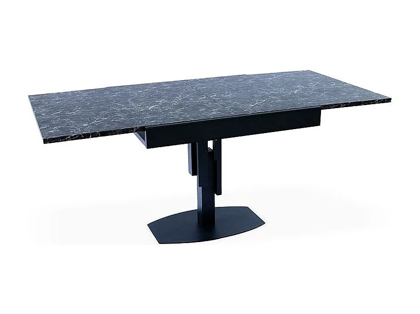 Table à Manger Extensible "Régina" 90-180cm Noir