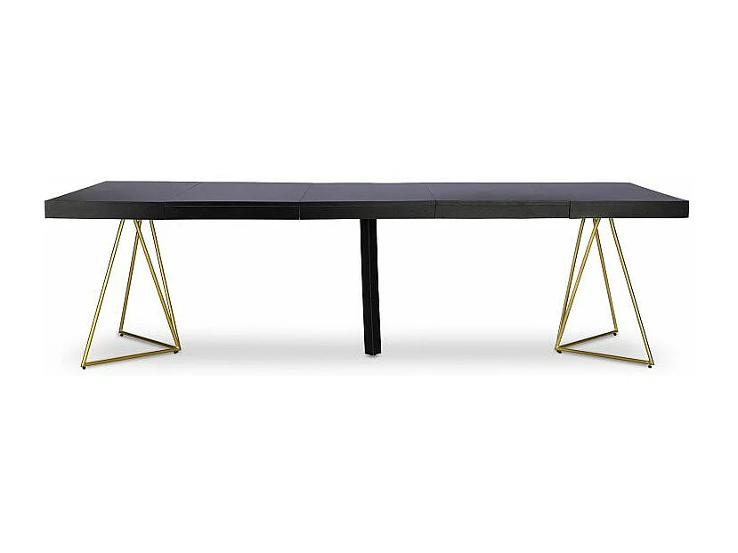 Table de Repas Extensible "Lanei" 90-240cm Noir