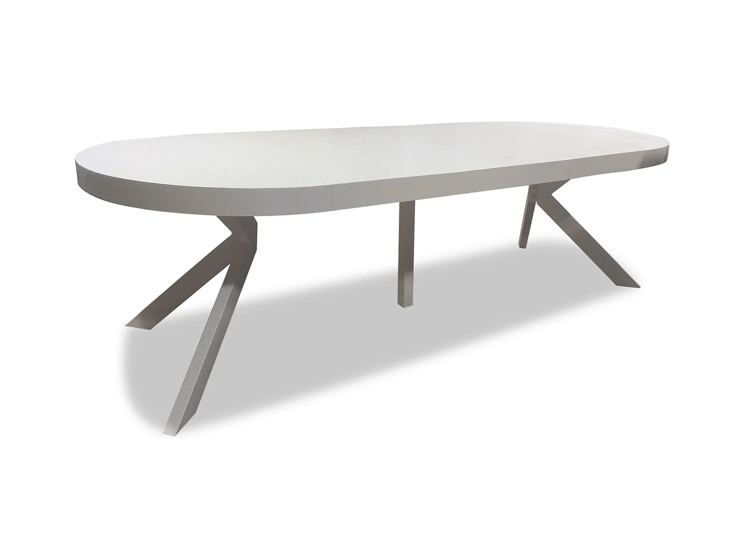 Table Ronde Extensible "Zefane" 110-260cm Blanc