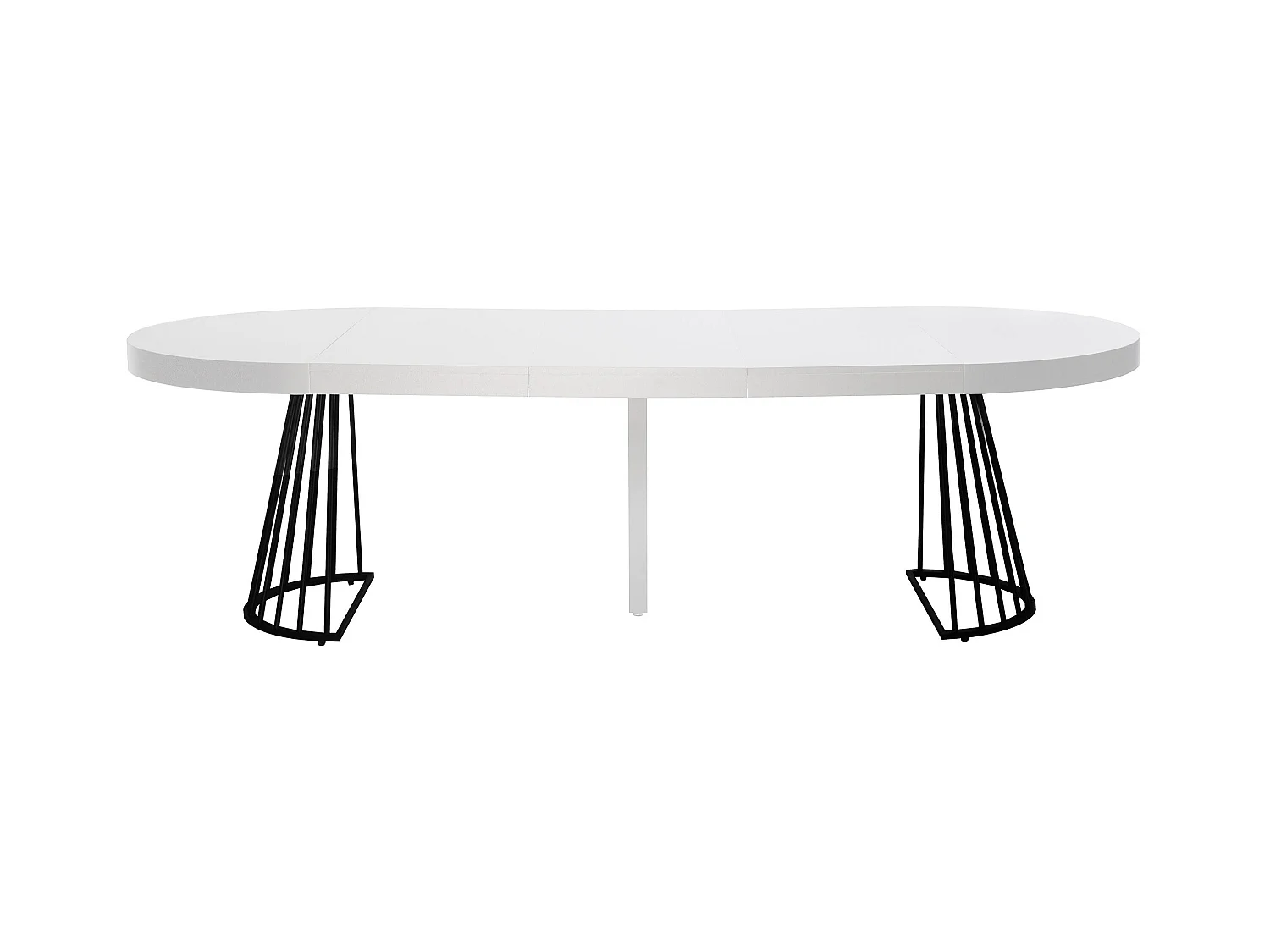 Table de Repas Extensible "Virginia" 110-260cm Blanc