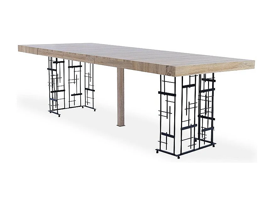 Table à Manger Extensible "Marsha" 90-240cm Marron