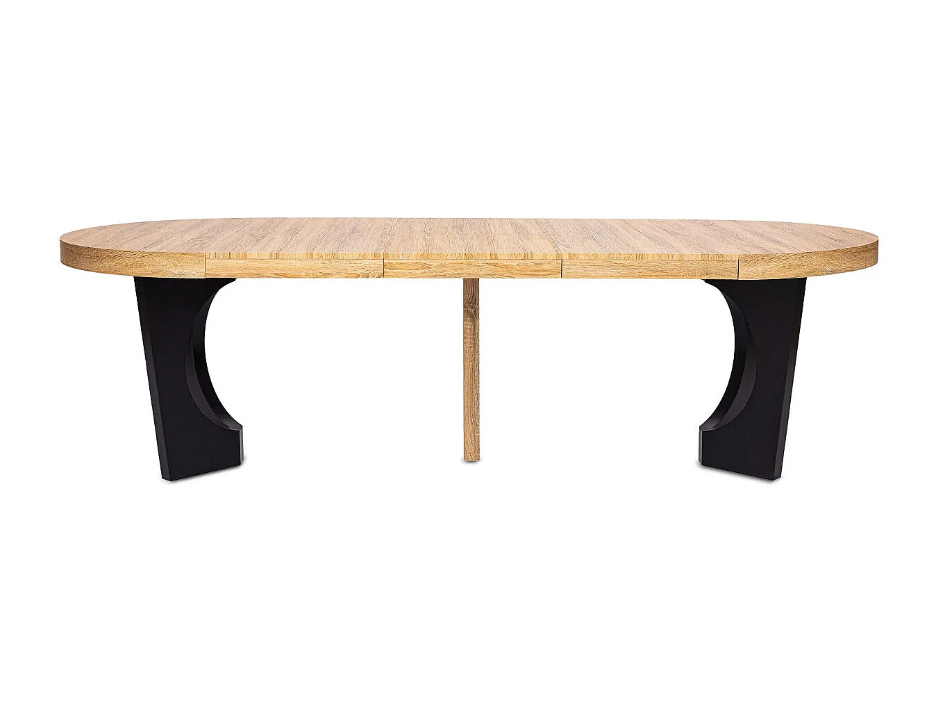 Table de Repas Extensible "Kapy" 110-260cm Chêne & Noir