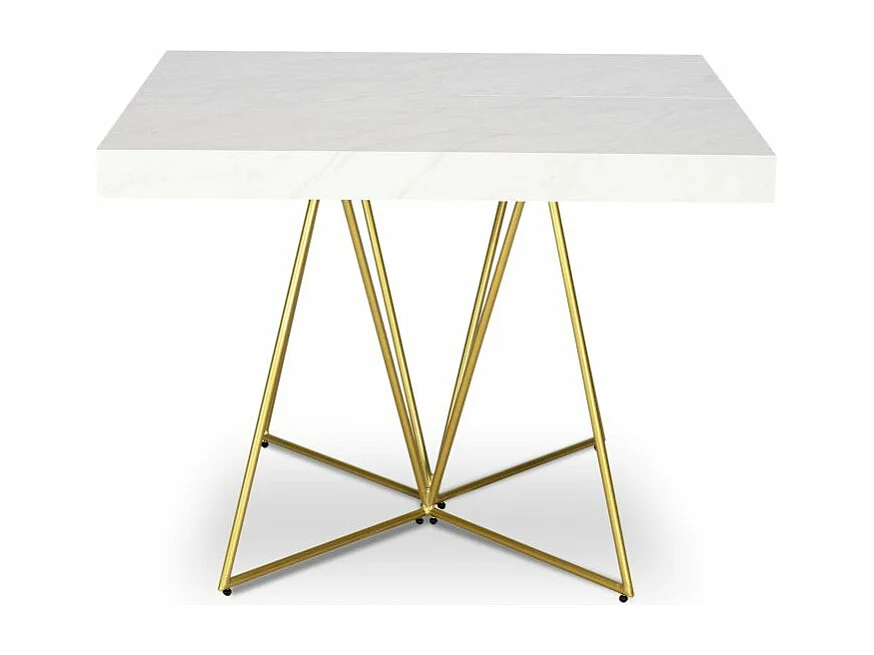 Table de Repas Extensible "Lanei" 90-240cm Effet Marbre