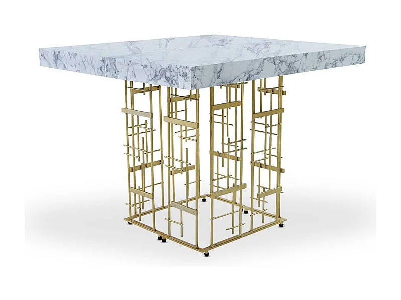 Table à Manger Extensible "Marsha" 90-240cm Blanc