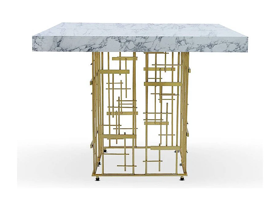 Table à Manger Extensible "Marsha" 90-240cm Blanc