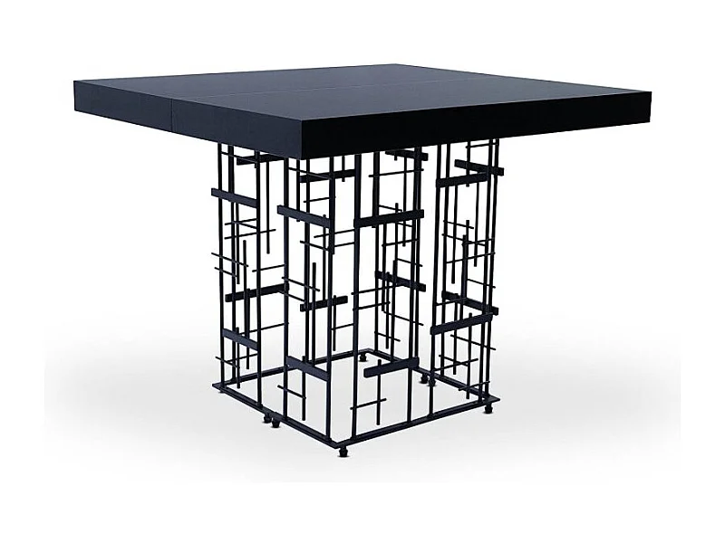 Table à Manger Extensible "Marsha" 90-240cm Noir