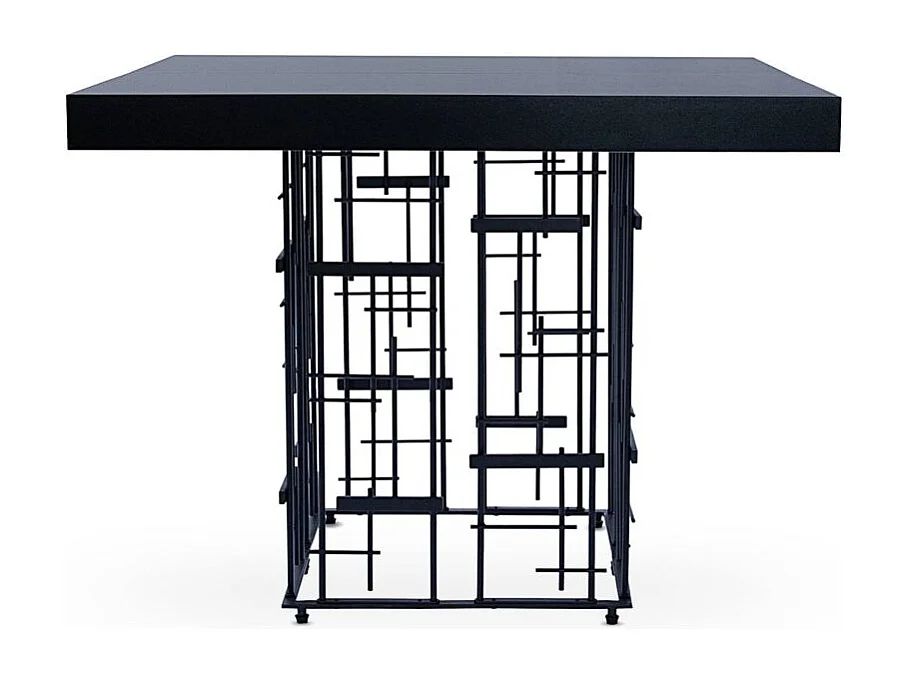 Table à Manger Extensible "Marsha" 90-240cm Noir