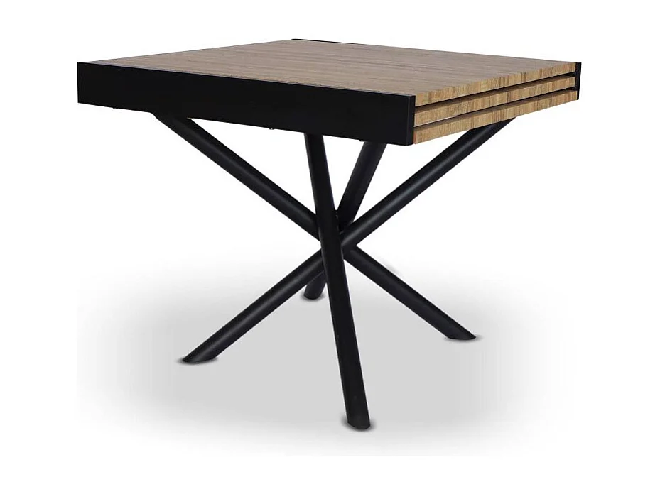 Table à Manger Extensible "Freida" 90-180cm Marron