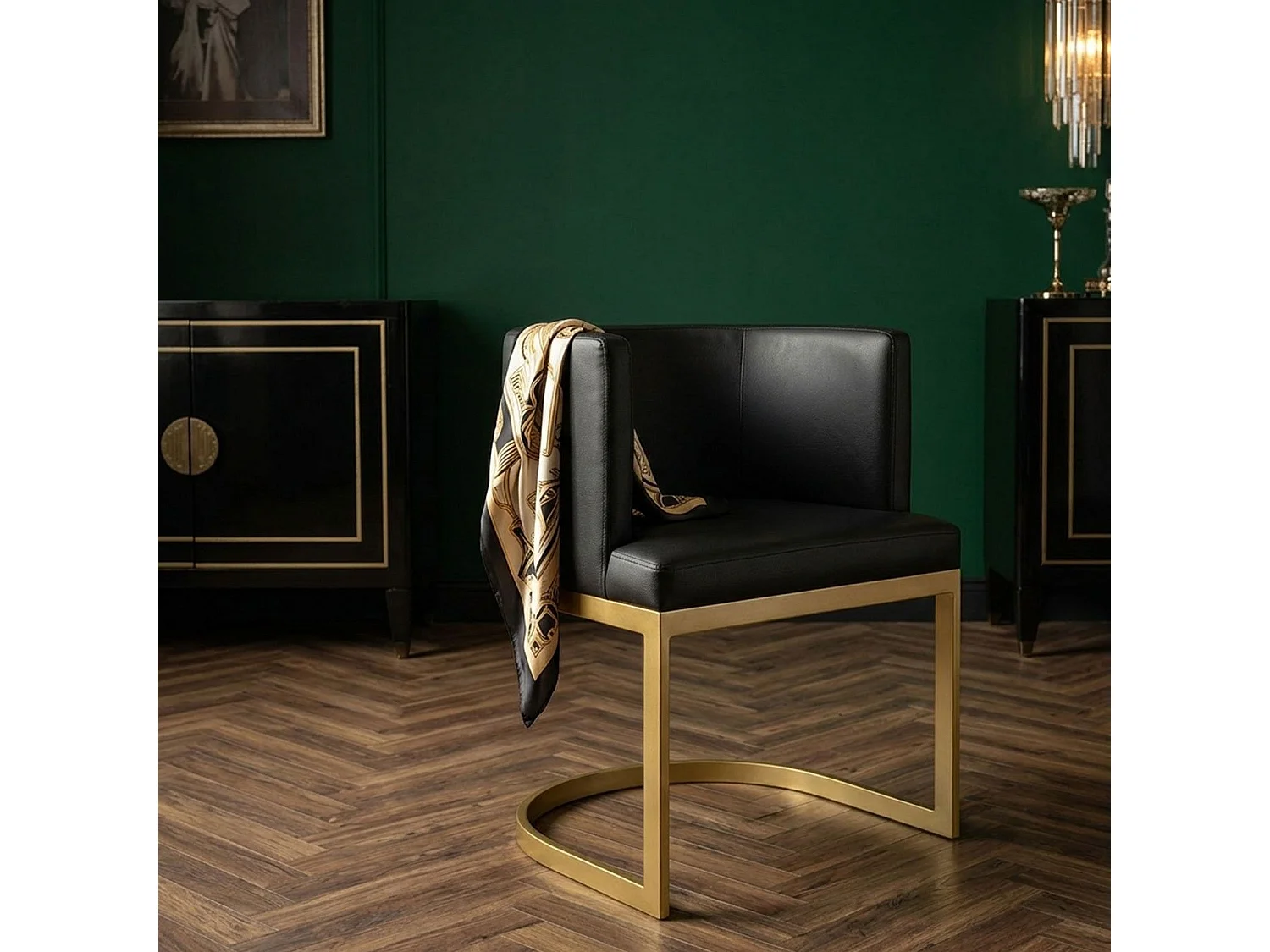 Chaise Design "Noemy" 75cm Noir