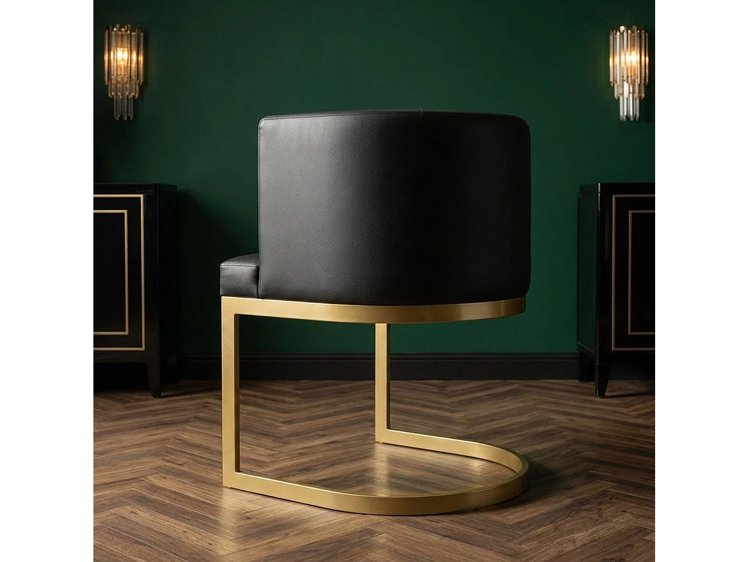 Chaise Design "Noemy" 75cm Noir