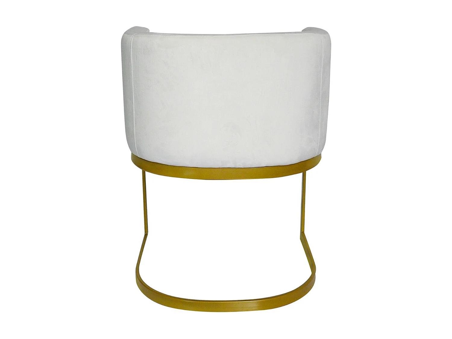 Chaise Design en Velours "Noemy" 75cm Blanc