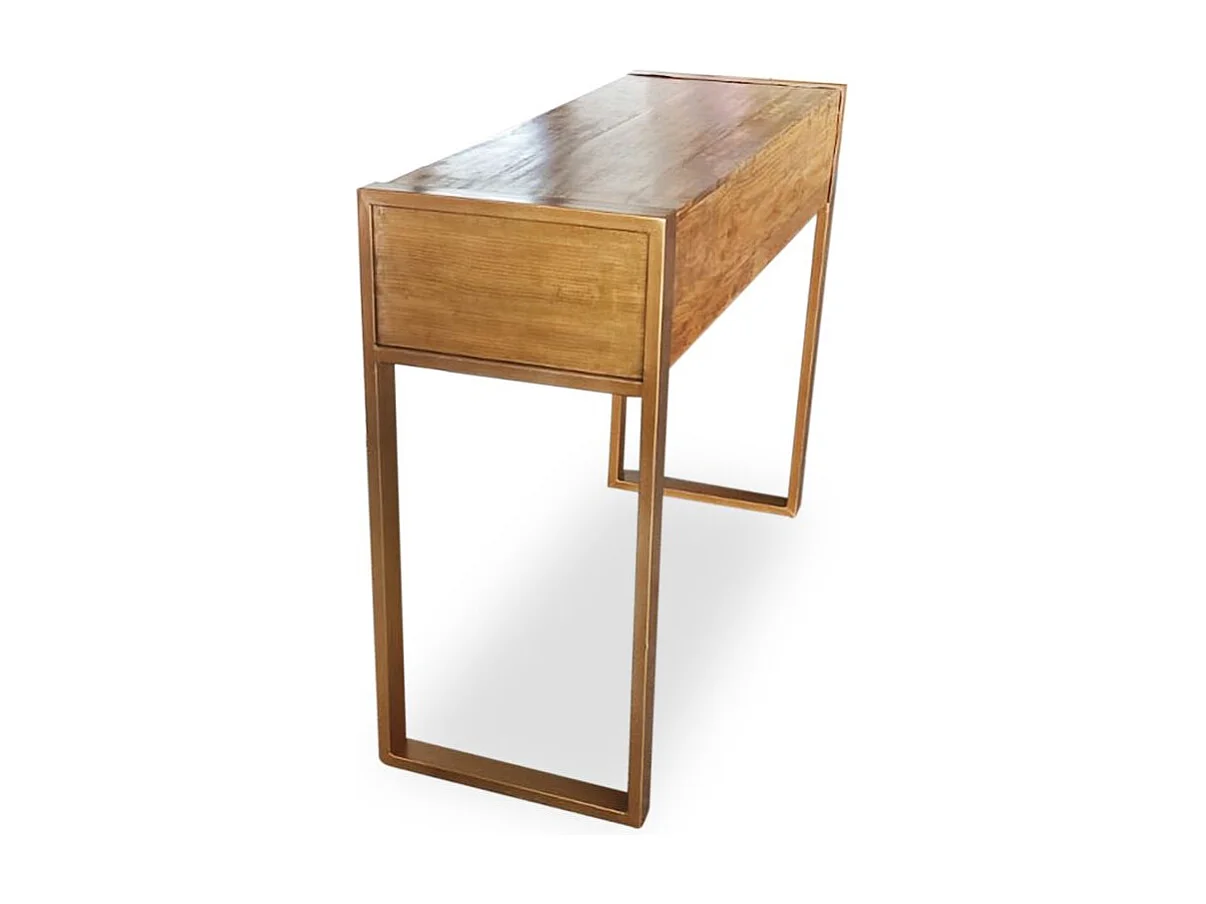 Bureau 1 Tiroir en Bois "Nicoleta" 111cm Naturel