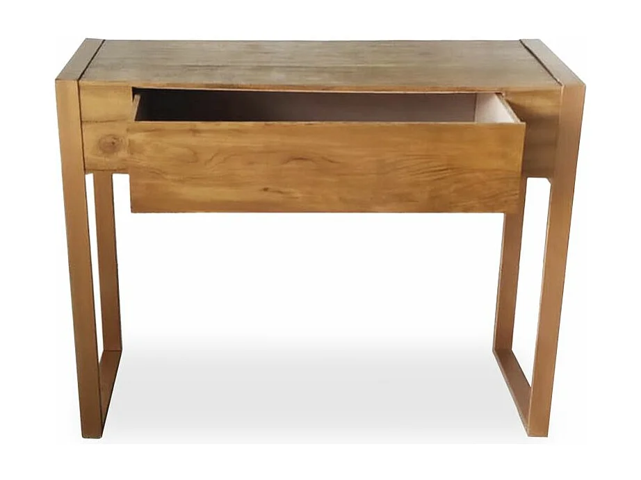 Bureau 1 Tiroir en Bois "Nicoleta" 111cm Naturel