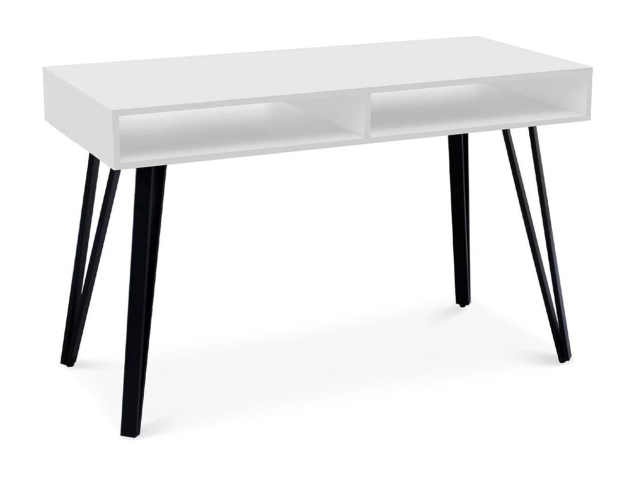 Bureau Design 2 Niches "French" 120cm Blanc